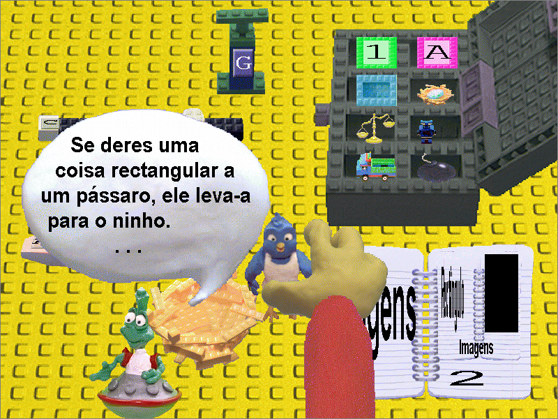 Dentro de uma casa